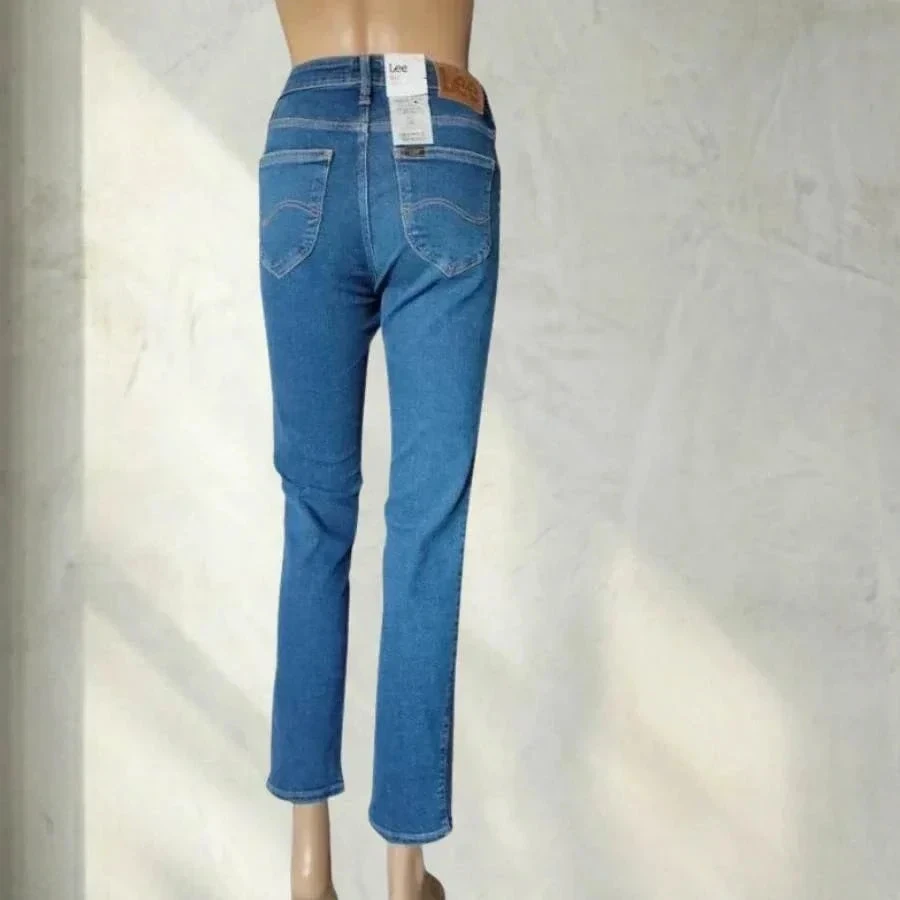 Nieuwe LEE jean model elly slim fit - hoge taille - rekbaar - indigo blauw – photo 2